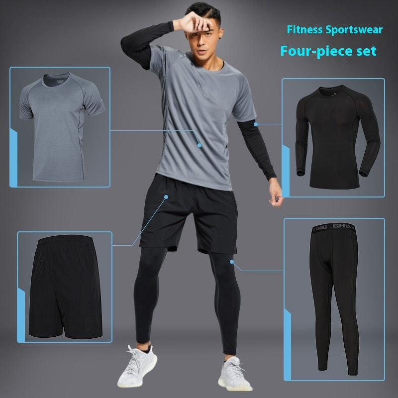 Sports Suit Gym Tights Quick-drying Morning And Night Running Workout Clothes